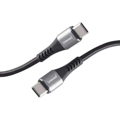 Cable usb tipo c intenso 1.5m – macho – macho – negro