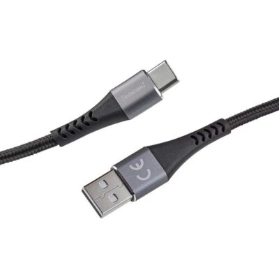 Cable usb tipo c a usb tipo a intenso 1.5m – macho – macho – negro