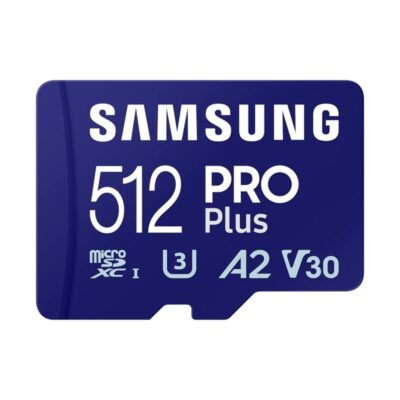 Tarjeta memoria micro sd samsung microsdxc pro plus 512gb clase 10 + adaptador sd