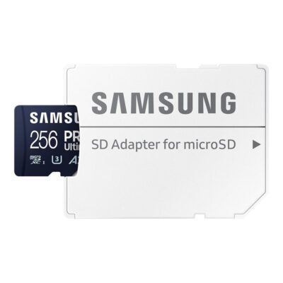 Tarjeta memoria micro sd samsung microsdxc pro ultimate 256gb clase 10 + adaptador sd