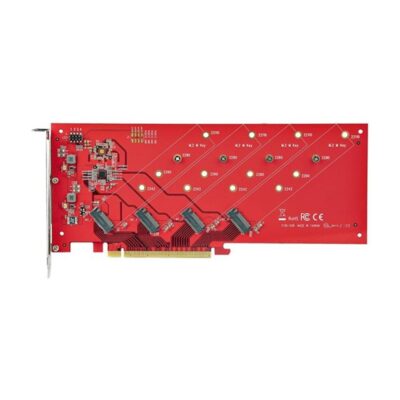 Tarjeta de interfaz startech quad – m2 – pcie – card – b
