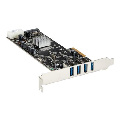 Tarjeta de puertos pci express startech pexusb3s44v 4x usb 3.0