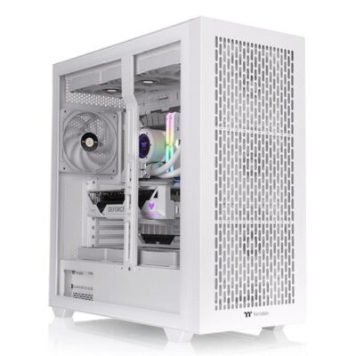 Caja ordenador gaming thermaltake ax500 atx cristal templado blanco