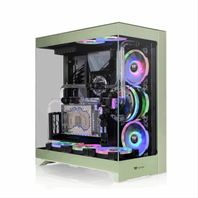 Caja ordenador gaming thermaltake cte e550 tg atx cristal templado verde