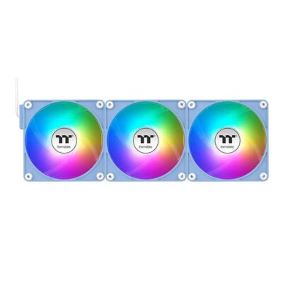 Ventilador caja magnetico thermaltake ct120 ex argb 3x 120mm azul hydrangea