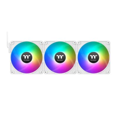 Ventilador caja magnetico thermaltake ct120 ex argb 3x 120mm blanco