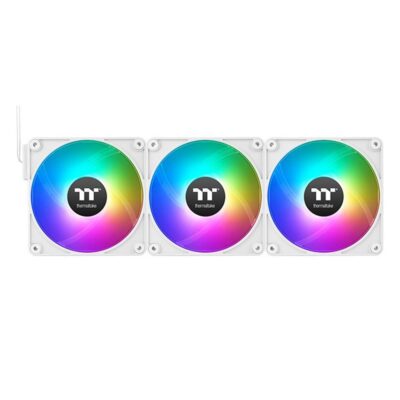 Ventilador caja magnetico thermaltake ct140 ex argb 3x 140mm blanco