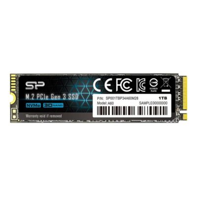 Disco duro interno ssd silicon power p34a60 1tb m.2 pci express