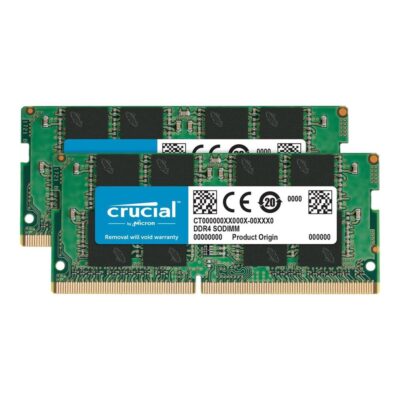 Memoria ram ddr4 64gb 2x32gb crucial sodimm – 3200 mhz – pc4 25600 – cl22