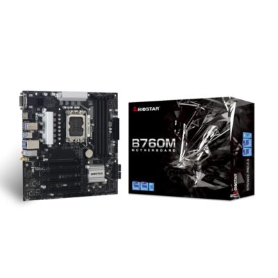 Placa base biostar b760mxc pro matx – 4xddr5 – 8x sata3 lga 1700