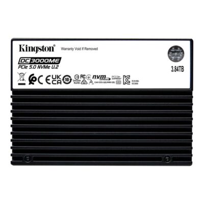 Disco duro interno ssd kingston dc3000me 3.84tb 2.5 pulgadas u.2 pcie 5.0