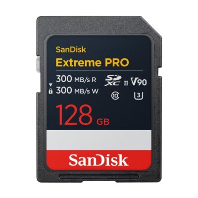 Tarjeta memoria secure digital sdxc 128gb sandisk extreme pro v90 clase 10 uhs – ii u3