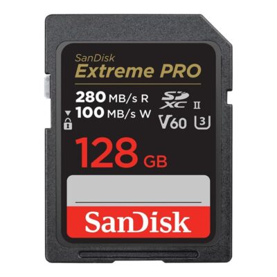 Tarjeta memoria secure digital sdxc 128gb sandisk extreme pro v60 clase 10 uhs – ii u3
