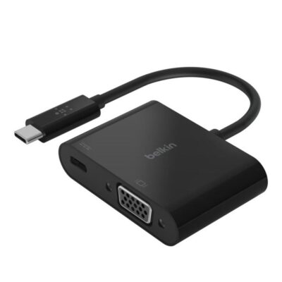 Adaptador usb tipo c a usb tipo c – vga belkin macho – hembra – negro
