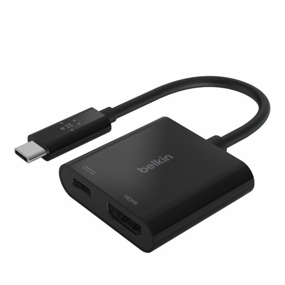 Adaptador usb tipo c a usb tipo c - hdmi belkin macho - hembra - negro