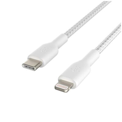 Cable lightning a usb tipo c belkin 1m – macho – macho – blanco