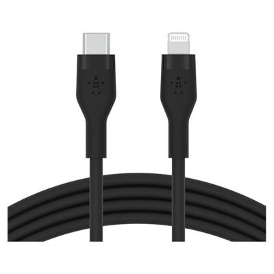 Cable lightning a usb tipo c belkin 1m – macho – macho – negro