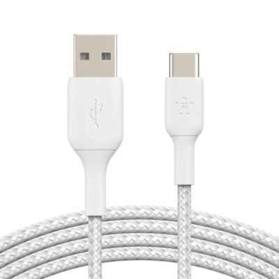 Cable usb tipo c a usb tipo a belkin 2m – macho – macho – blanco