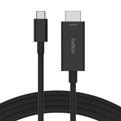 Cable usb tipo c a hdmi belkin 2m – macho – macho – negro