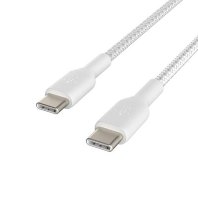 Cable usb tipo c belkin 1m – macho – macho – blanco