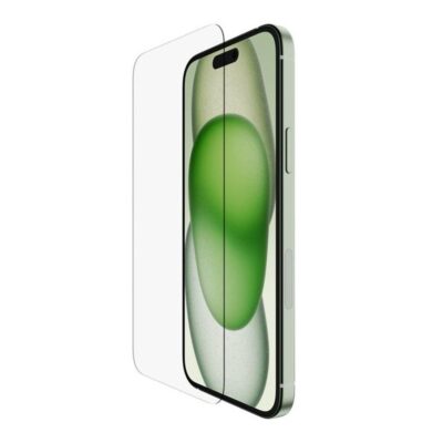 Protector de pantalla belkin ova136zz iphone 15 plus – 14 pro max cristal templado screenforce