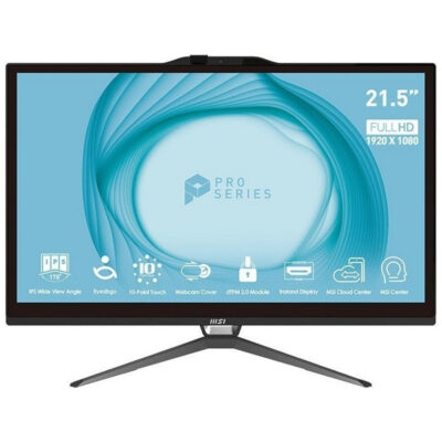 Ordenador all in one aio msi pro ap222t – 442es i5 – 14400 8gb ssd 500gb 22 pulgadas tactil freedos