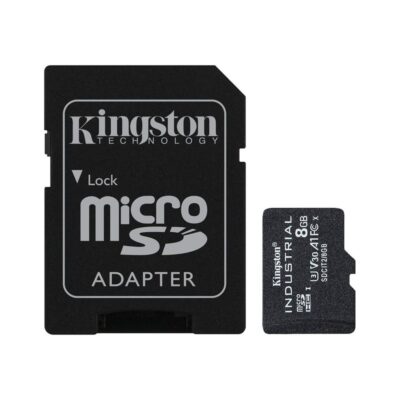 Tarjeta memoria micro secure digital sdhc 8gb kingston industrial clase 10 uhs – i u3 + adaptador sd