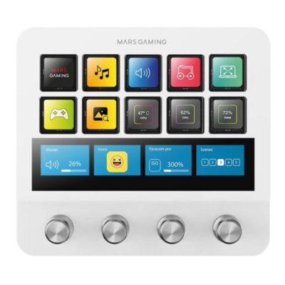 Control deck pro mars gaming msdpro blanco