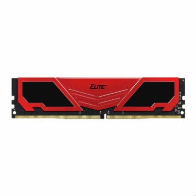 Memoria ram ddr4 16gb teamgroup elite heatsink dimm 3200 negro – rojo