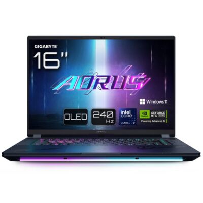 Portatil gigabyte aorus master 16 u9 – 275hx – 32gb – ssd 1tb – rtx 5090 24gb – 16 pulgadas – w11p