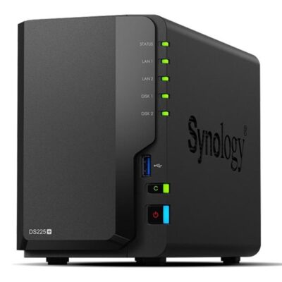 Servidor nas synology disk station ds225+ 2gb gigabit ethernet 32tb (2x16tb hdd)
