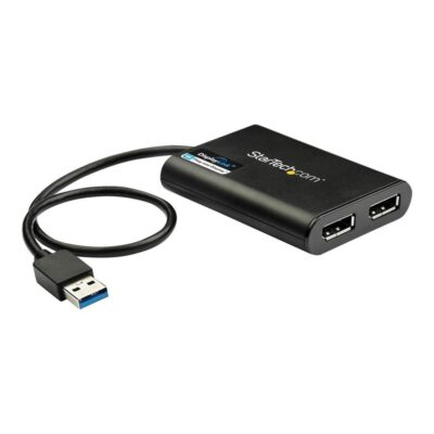 Adaptador usb 3.0 a dp 4k uhd startech 0.30m – macho – hembra – negro