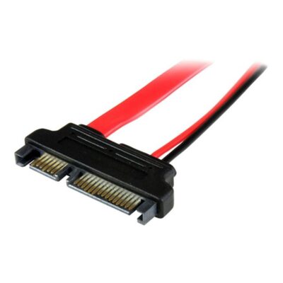 Cable sata startech 0.15m – macho – hembra – rojo