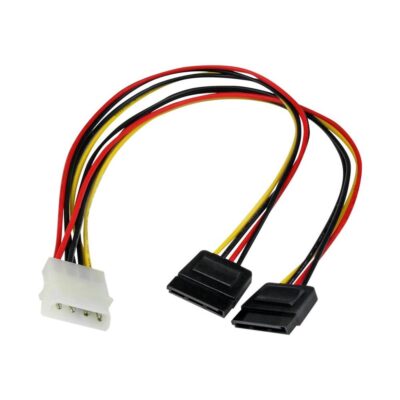 Cable lp4 a 2x sata startech macho – hembra