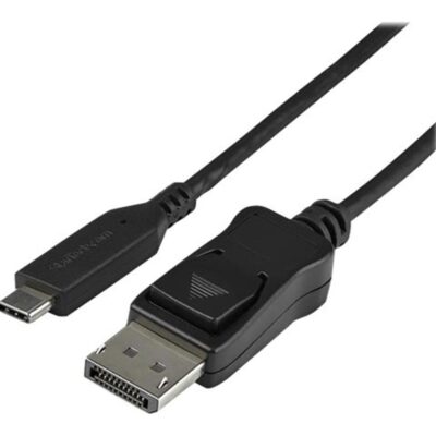 Cable usb tipo c a dp startech 1m – macho – macho – negro