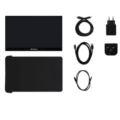 Monitor led portatil 17.3 pulgadas verbatim ips – fhd – hdmi – usb tipo c – 30hz – 6ms
