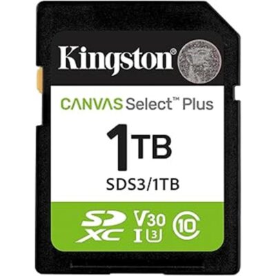 Tarjeta memoria sdxc 1tb kingston canvas select plus uhs – i clase 10