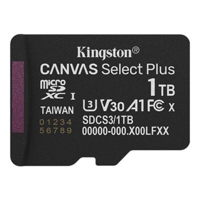 Tarjeta memoria micro secure digital sdxc 1tb kingston canvas select plus clase 10 uhs – 1