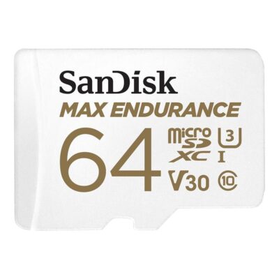 Tarjeta memoria micro secure digital 64gb sandisk max endurance clase 10 uhs – i u3