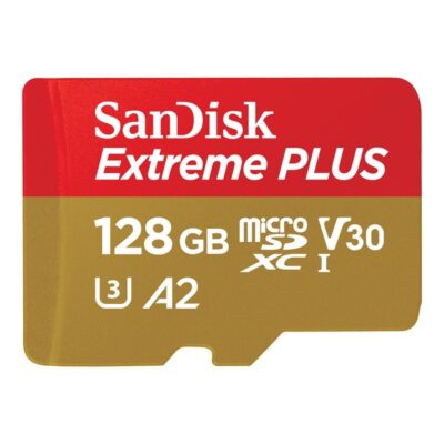 Tarjeta memoria micro secure digital 128gb sandisk extreme plus clase 10 uhs – i u3 + adaptador