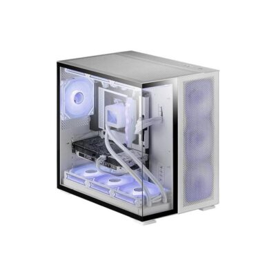 Caja ordenador mars gaming mcnova2 e – atx argb cristal templado blanco