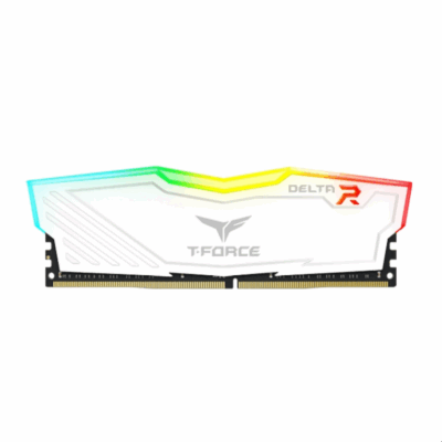 Memoria ram ddr4 32gb 2×16 teamgroup udimm t – force delta rgb 3200 blanco
