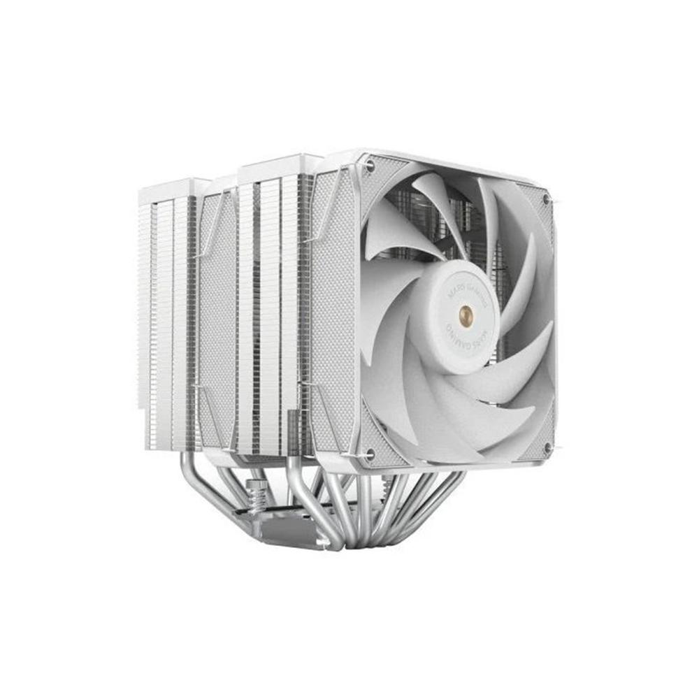 Ventilador disipador cpu mars gaming mcpuxu6w 2x 120mm blanco