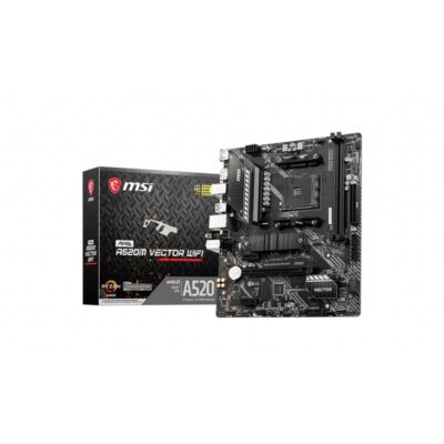 Placa base msi a520m vector wifi am4 matx 2xddr4