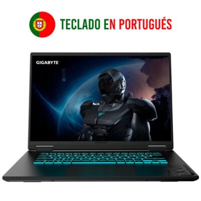 Portatil gigabyte a16 3vhk3pt864sd r7 – 260 – 32gb – ssd 1tb – rtx 5060 8gb – 16 pulgadaswuxga – freedos portugues