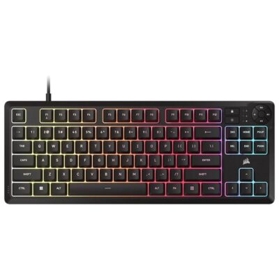 Teclado gaming corsair k55 core tkl rgb negro