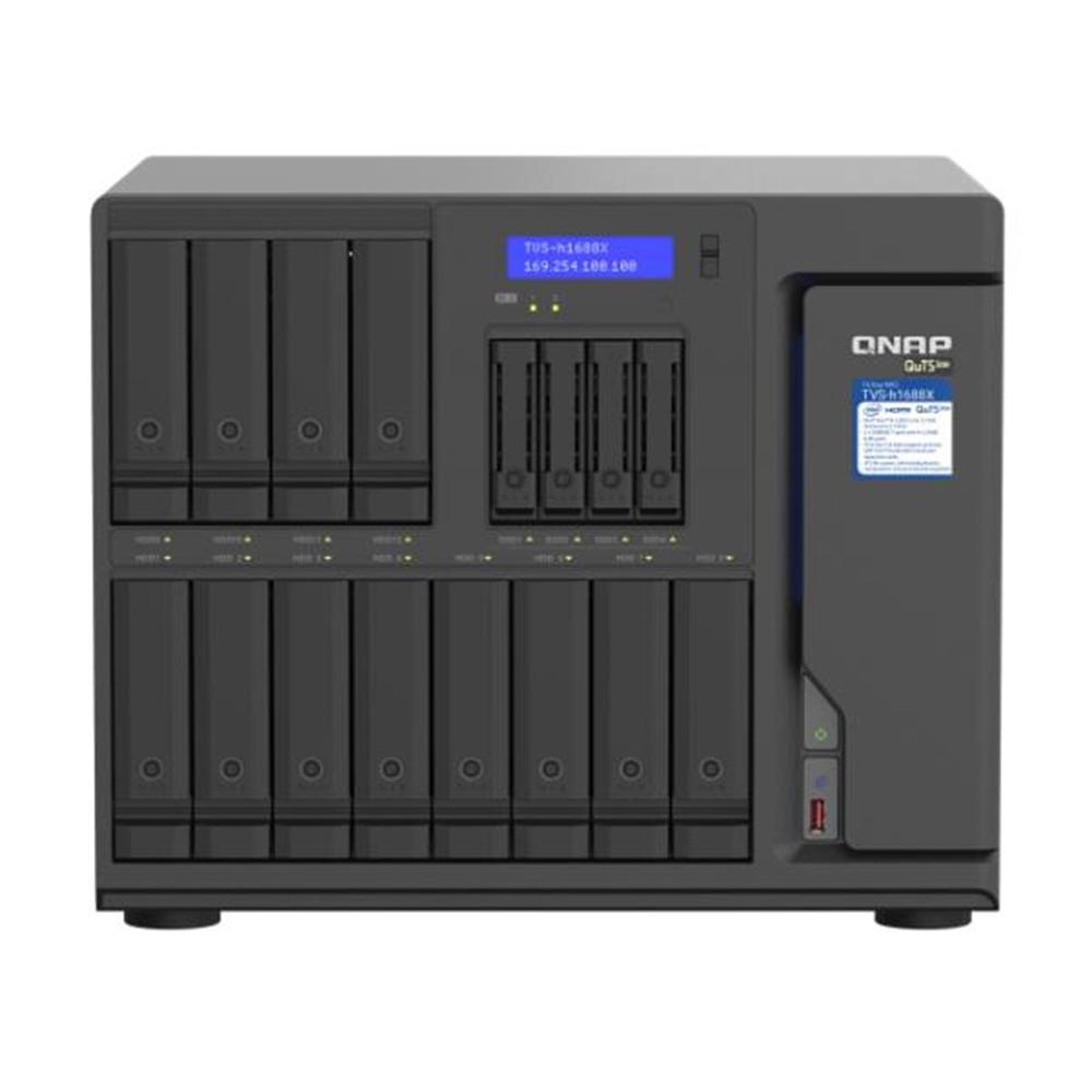 Servidor nas qnap tvs - h1688x - w1250 - 32g 16 bahias gigabit ethernet