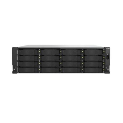 Servidor nas qnap ts – h1677axu – rp – r7 – 32g 16 bahias 3u rack gigabit ethernet