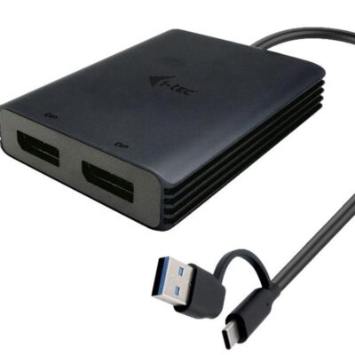 Adaptador usb tipo a – usb tipo c a displayport i – tec macho – hembra – negro