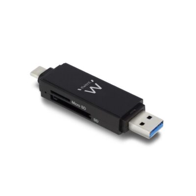 Lector de tarjetas compacto ewent usb 3.1 gen 1 tipo c – tipo a